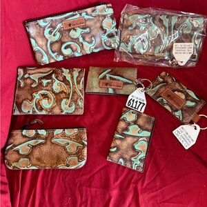 Brown and Teal sidekicks and smalls also Key & Card Holder Set